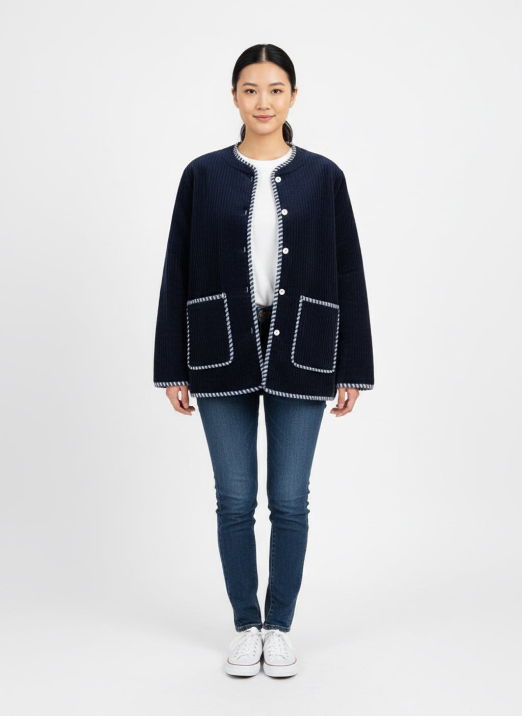 Royal Blue Velvet Women's Jacket