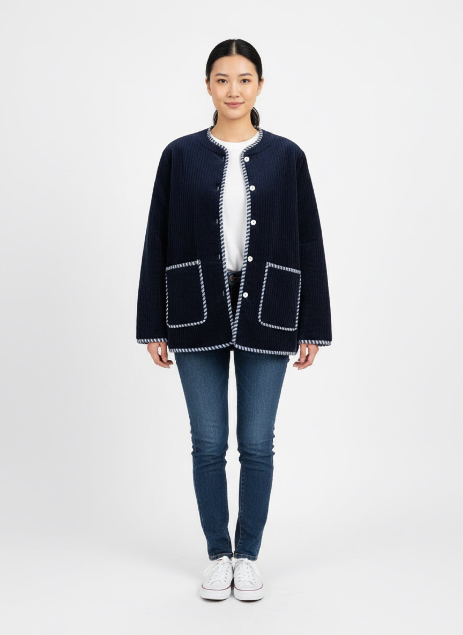 Royal Blue Velvet Women's Jacket