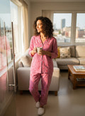 Heart Red and white stripe - Cotton Pyjama set