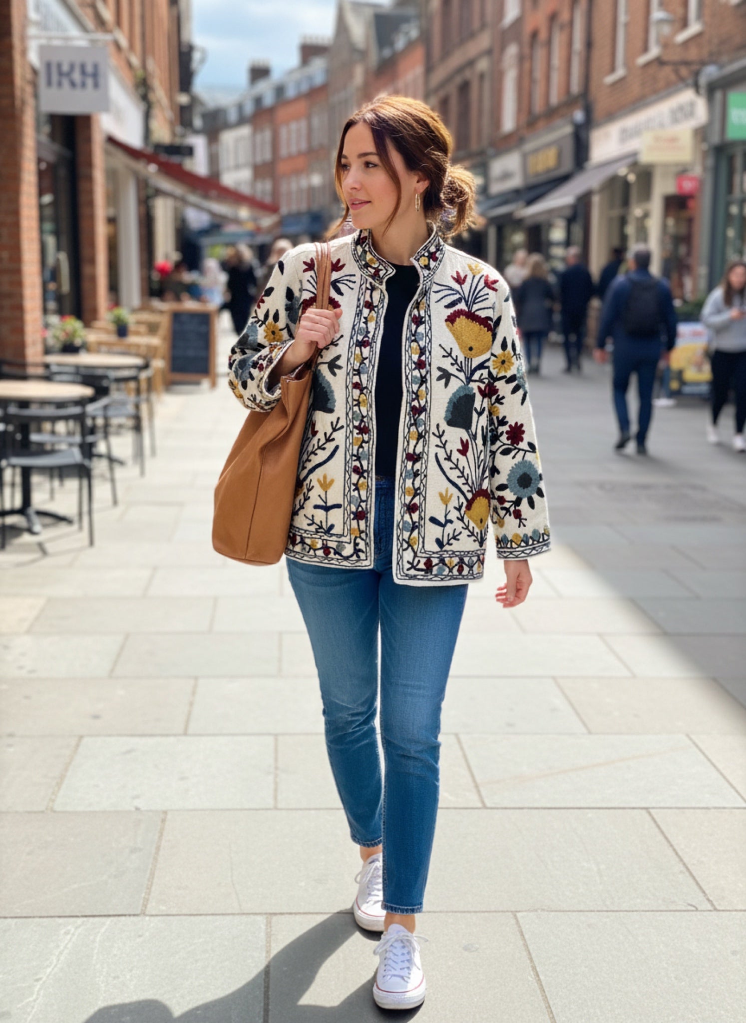 Women's handcrafted Suzani embroidery jacket