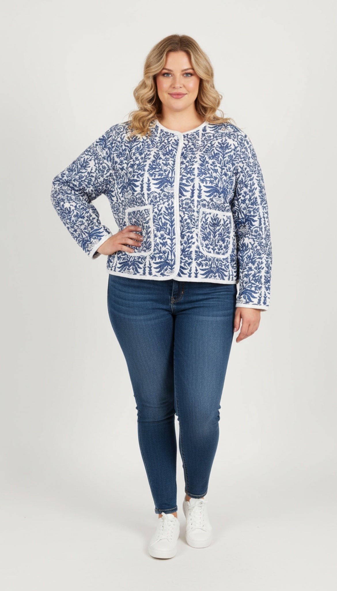 Reversible Croptop Diamond design jacket - The Gilded Sark