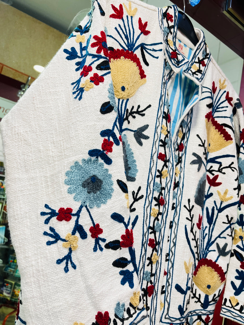 Women's handcrafted Suzani embroidery jacket