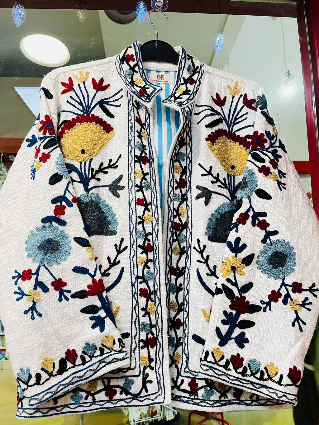 Women's handcrafted Suzani embroidery jacket